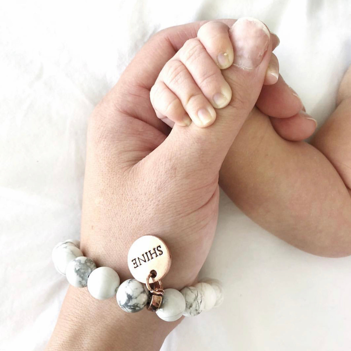 Create Your Own Bracelet - Stone Beads & Word Charm